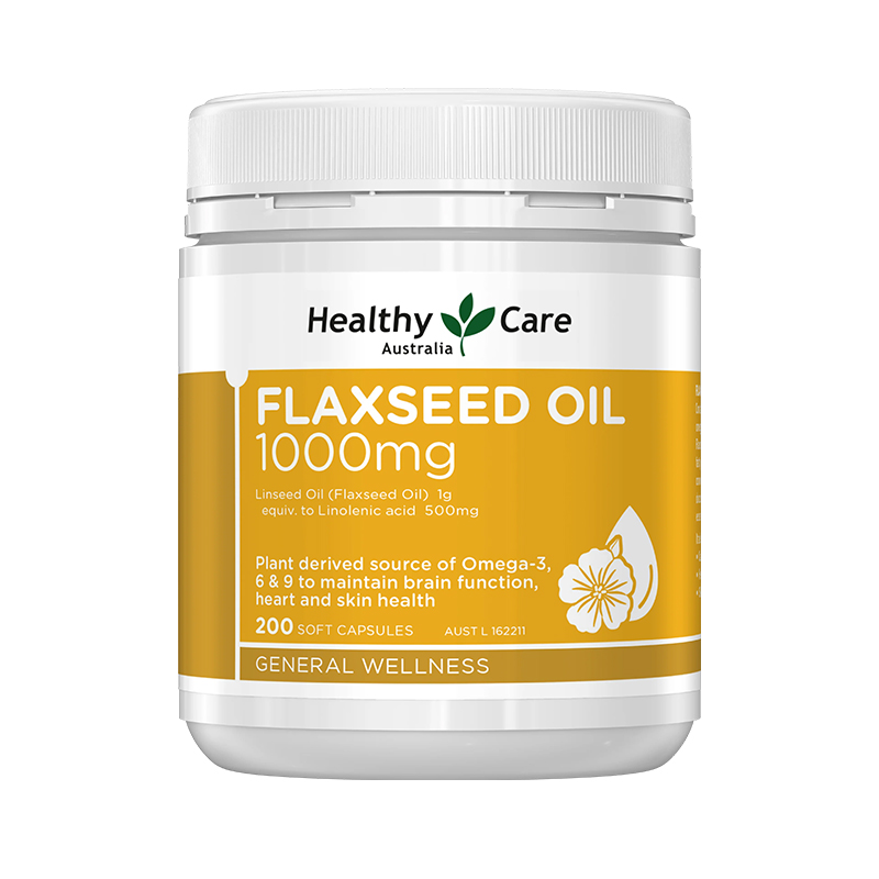 Healthy Care Flaxseed Oil 100mg 200 Caps