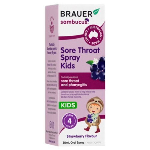 Brauer Black Elderberry Sore Throat Spray Kids 50ml