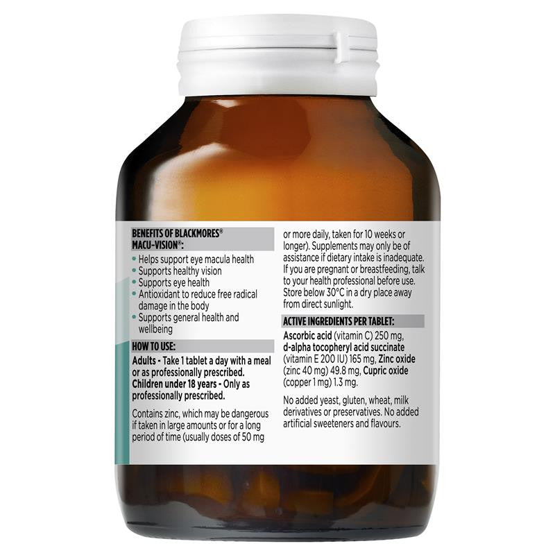 Blackmores Macu Vision Eye Care Vitamin 150 Tablets